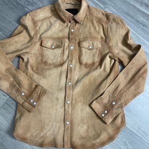 Allsaints suede shirt
